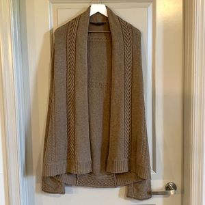 BCBG Maxazria Brown Lambswool Cardigan Size Medium